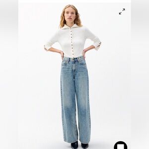 Rag and Bone Sophie High Rise Wide Leg Jeans